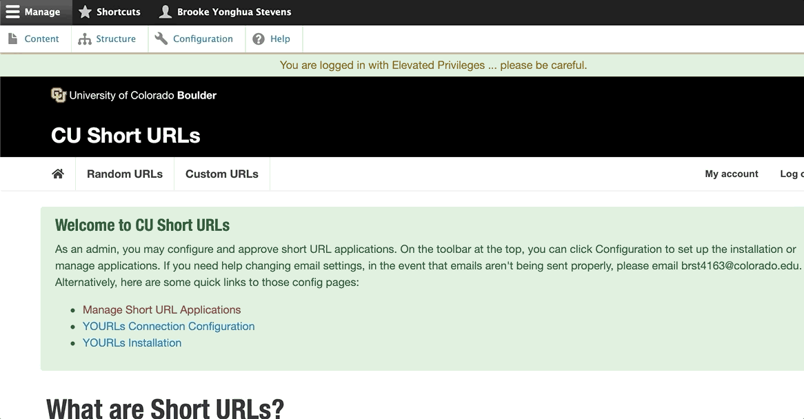 gif of approving a short url